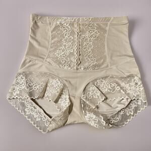 New Large High‎ Rise Tummy Control Shapewear Lace Cinching Girdle Panty